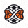 天天看球 logo 自然绿色图标，足球与篮球结合